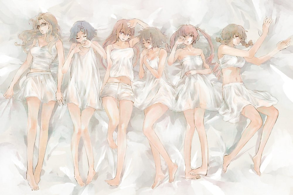 Konachan.com - 115051 amane_suzuha faris_nyannyan kiryuu_moeka makise_kurisu shiina_mayuri stein.jpg