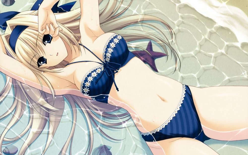 bikini cleavage kanou_seia stellar_theater suzuhira_hiro swimsuit.jpg